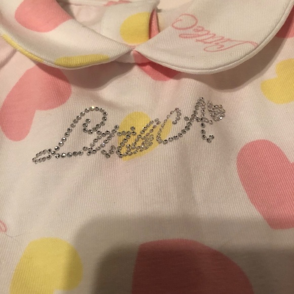Little A Janice Pastel Hearts Heart Print Legging Set - Bright White - Picture 4 of 11